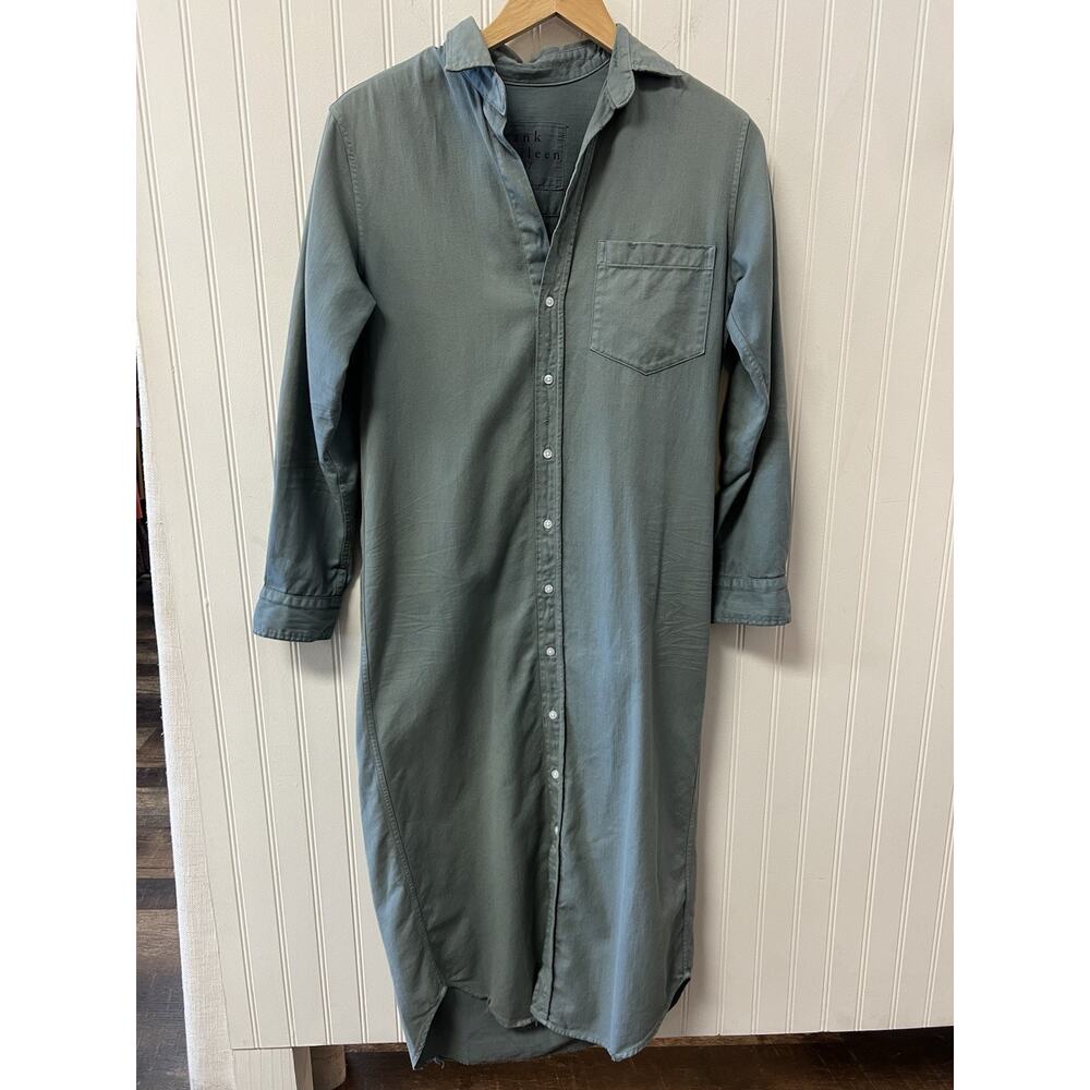Frank & Eileen Rory Maxi Dress Eucalyptus Green XS - Picture 3 of 7